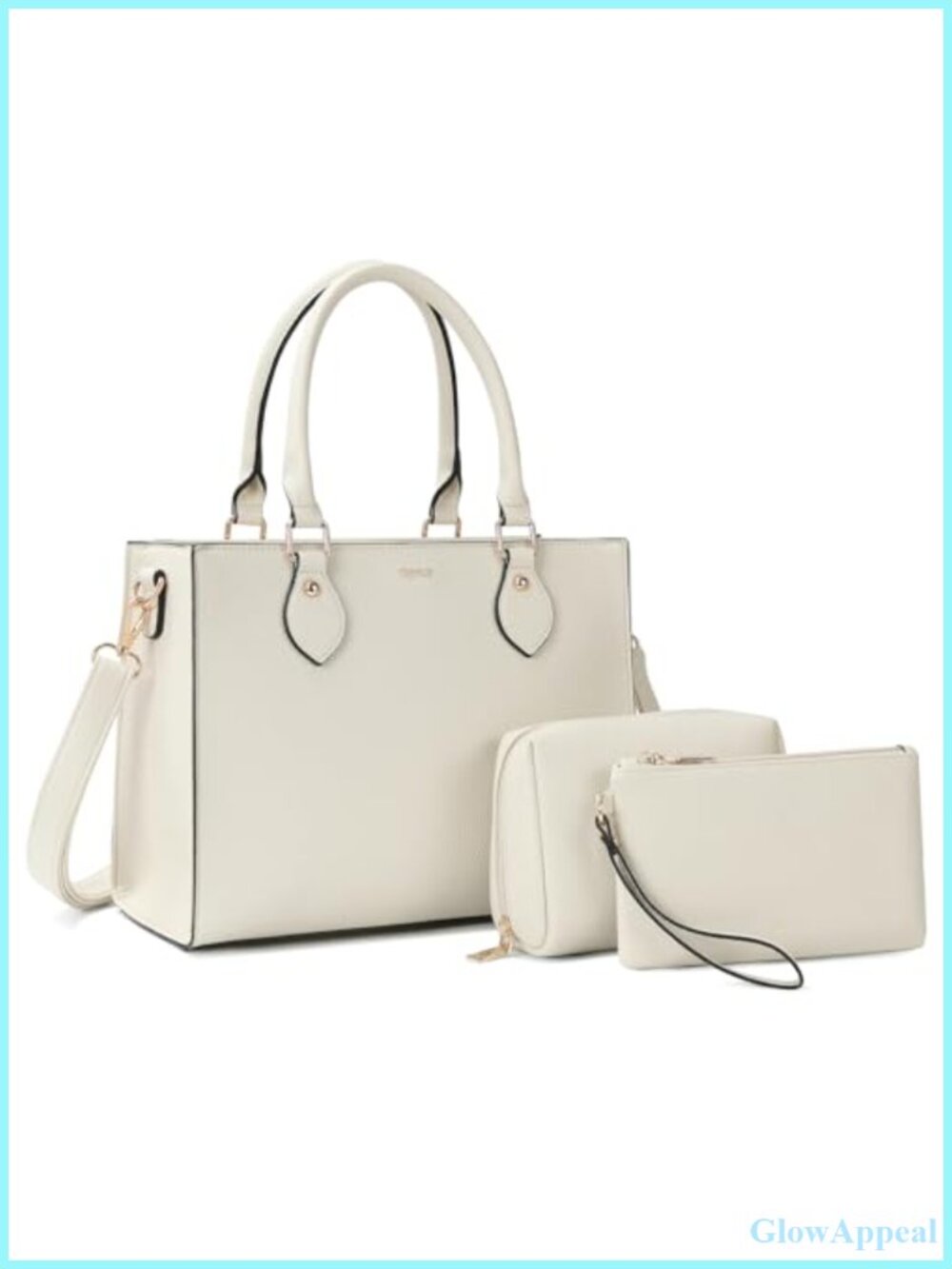 Leather Tote Bag Set Crossbody Satchel Shoulder Handbag